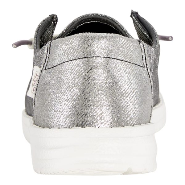 Wendy Metallic Sparkle Wide - Charcoal