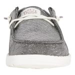 Wendy Metallic Sparkle Wide - Charcoal