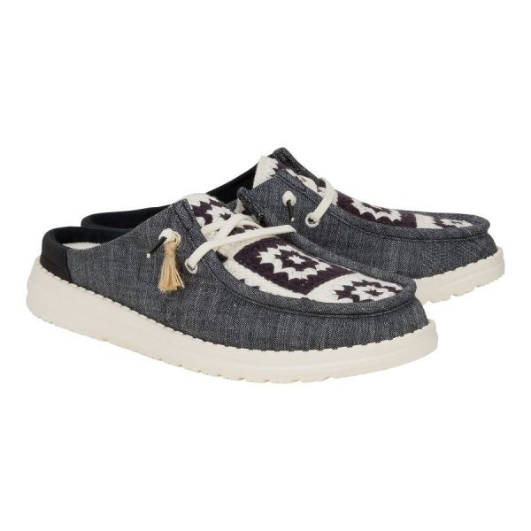Wendy Slip Cottage Crochet - Black/Multi