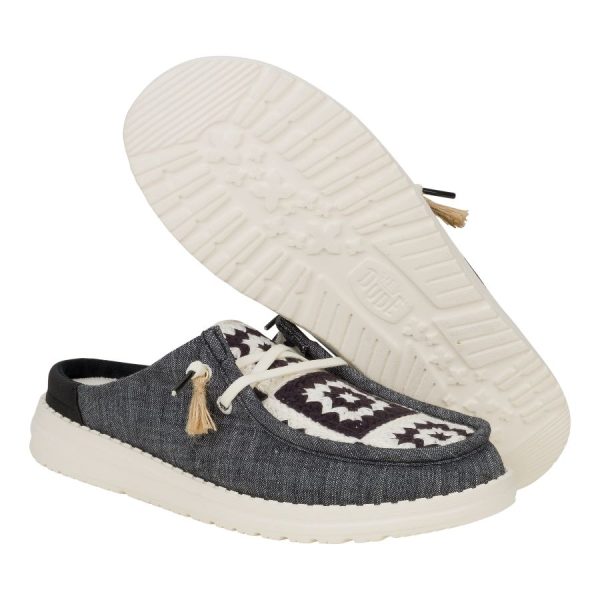 Wendy Slip Cottage Crochet - Black/Multi