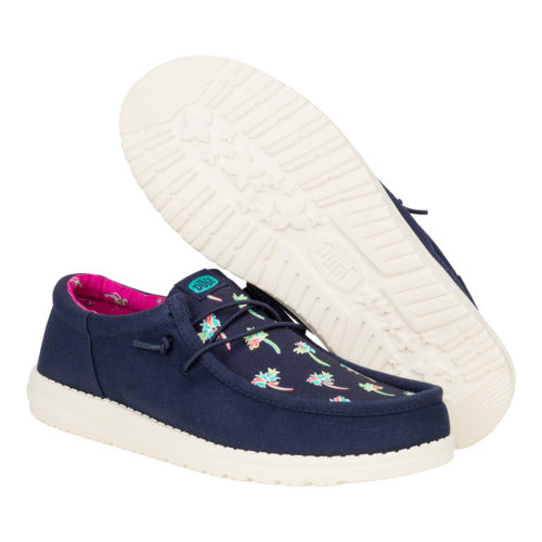 Wally Funk Party Palm - Peacoat Blue/Multi