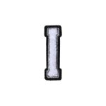 Letter I Patch - I Black/White
