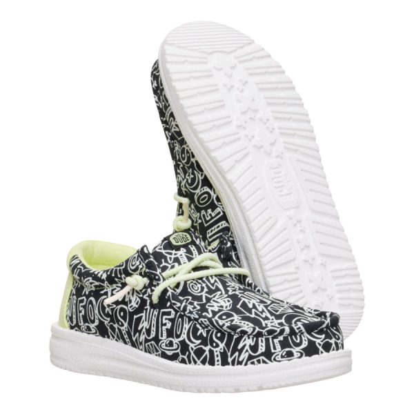 Wally Youth Space Glow - Black/White