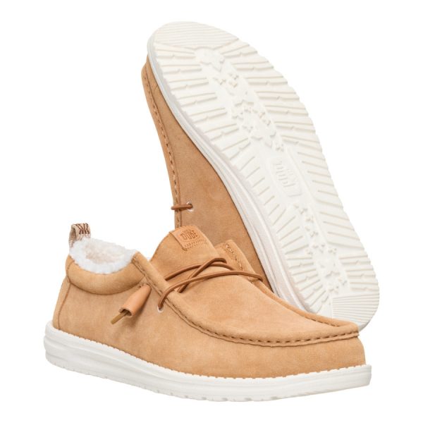 Wally Suede Shearling - Lion Orange/Multi