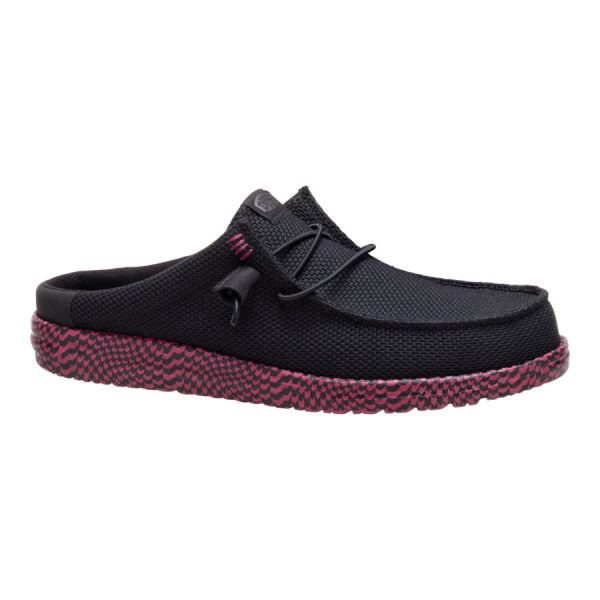 Wally Slip Warped Geo - Black/Fig Purple