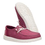 Wendy Break Brushed Linen - Burgundy
