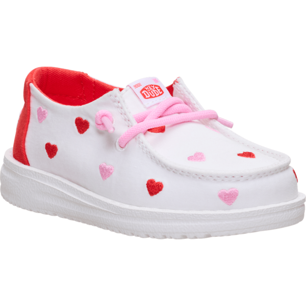 Wendy Toddler Embroidered Hearts